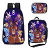 Simple Large-capacity Children's Backpack for Primary and Secondary School Students Cartoon Satchel and Pencil Case Three-piece Set 24 -NMAOV