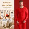 Men's Silk Cashmere Thermal Underwear Set: Velvet-Enhanced for Autumn and Winter