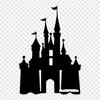 Cinderella Castle Silhouette Sleeping Beauty Castle Ci Iron On Heat Transfer Printing Vinyl Patches Sticker for Clothes DIY Appliques Washable Patches