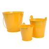 3Pcs Miniature Tin Bucket 1/12 Scale Hanging Small Bucket Multi-purpose Metal Bucket with Handle Dollhouse Accessories