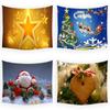 Merry Christmas Santa Claus Decoration Printed Tapestry Home Bedroom Living Room Wall Decoration Background Cloth Tapestry