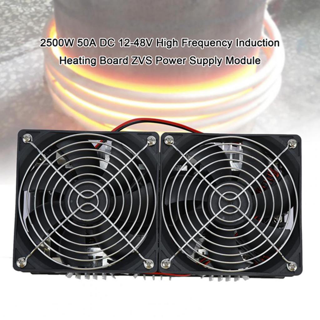 2500W 50A DC 12 48V Induction Heating Board ZVS Power Supply Module High Frequency Low Voltage Flyback Driver Heater