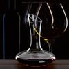 Custom Wine Decanter Crystal Wine Handmade Base Glass Pitcher Ultra Elegant Design Easy Pour Slanted Spout for Wine 1100ml 37Oz