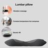 Lumbar Support Pillow Deep Tissue Massager with Heating & Vibration Memory Foam Cushion for Travel Home Office Use