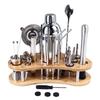 20Pcs Cocktail Shaker Set Stainless Steel Versatile Stylish Look Professional Mixed Drink Cocktail