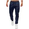 Men's Drawstring Sweatpants Slim Fit Ribbed Casual Sports Pants