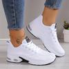 Women's Cushioned Sports Shoes, Comfortable Lace Up Woven Low Cut Running Shoes, Outdoor Sports Shoes