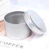 DIY Round Candle Jars 4Oz Aluminum Tins With Lids Cosmetic Sample Containers Storage Organizer