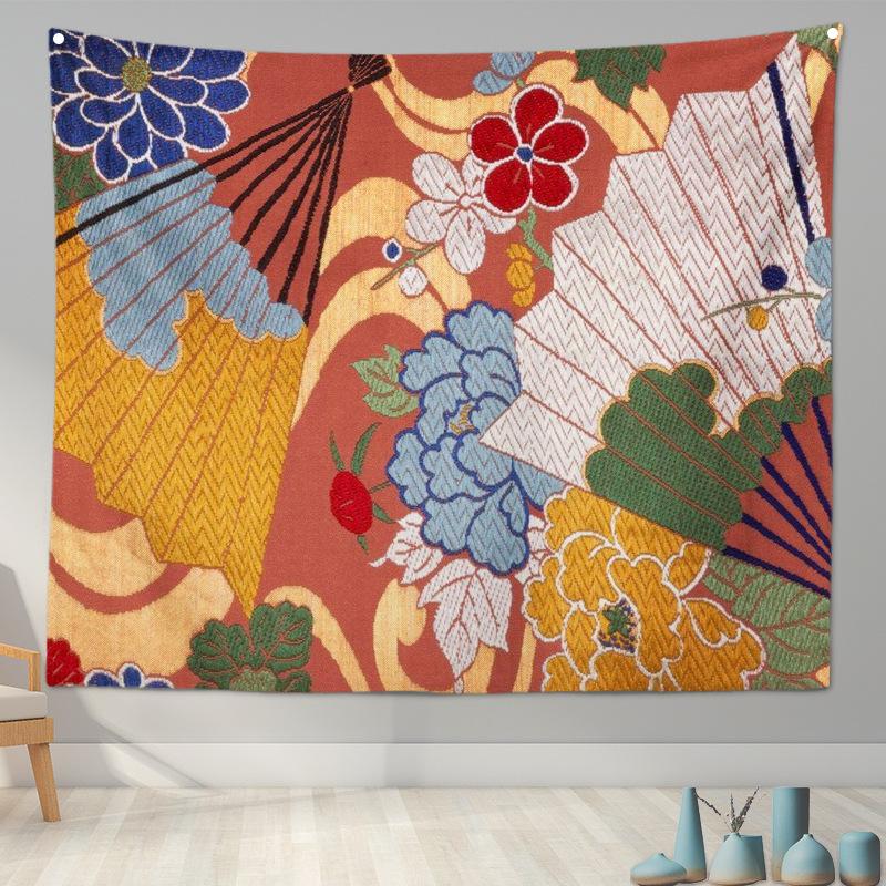 Home Decoration Japanese Ukiyo-e Tapestry Kanagawa Surf Hanging Cloth Wine Shop    Painting