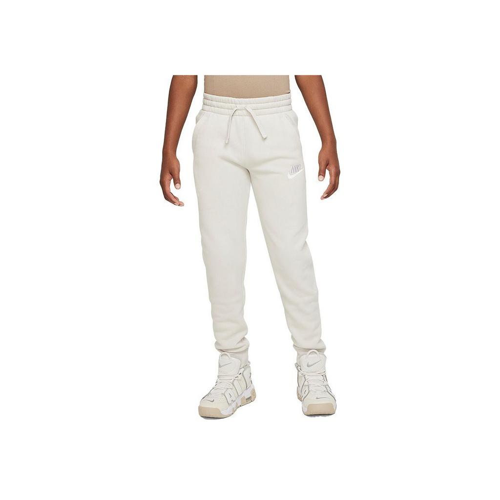 Nike Kids Casual Pants With Drawstring Elastic Waist Solid Color Fleece Kids Bottoms AJ6446-072