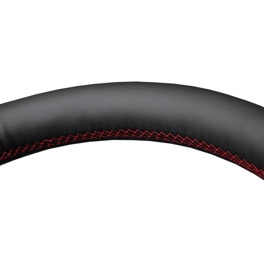 Черный чехол на руль автомобиля из искусственной кожи для Opel Astra 2015-2021 Corsa Combo Mokka 2018-2021 Grandland X Insignia CT 2017-2021