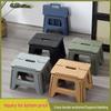 Compact Portable Folding Plastic Stool for Camping and Outdoor Use