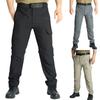 Men's Solid Color Multi-Pocket Cargo Pants Men's Outdoor Rip Resistant Cargo Pants