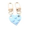 Fashion Jewelry Building Block Key Buckle Heart Key Ring Love Heart Brick Keychain Key Chain