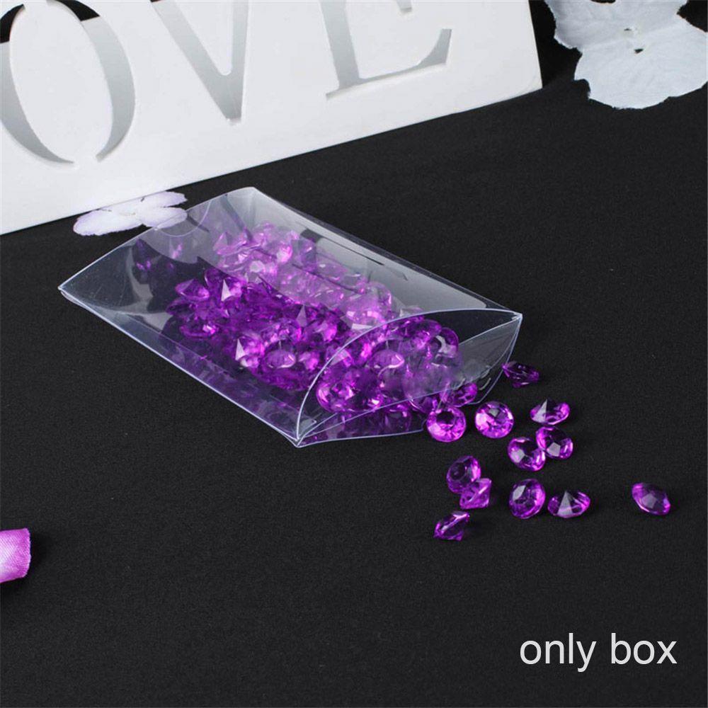 50pcs/set Cute Wedding Favors Present Pocket Gift Bag Cookie Pouch Pillow Shape Candy Boxes