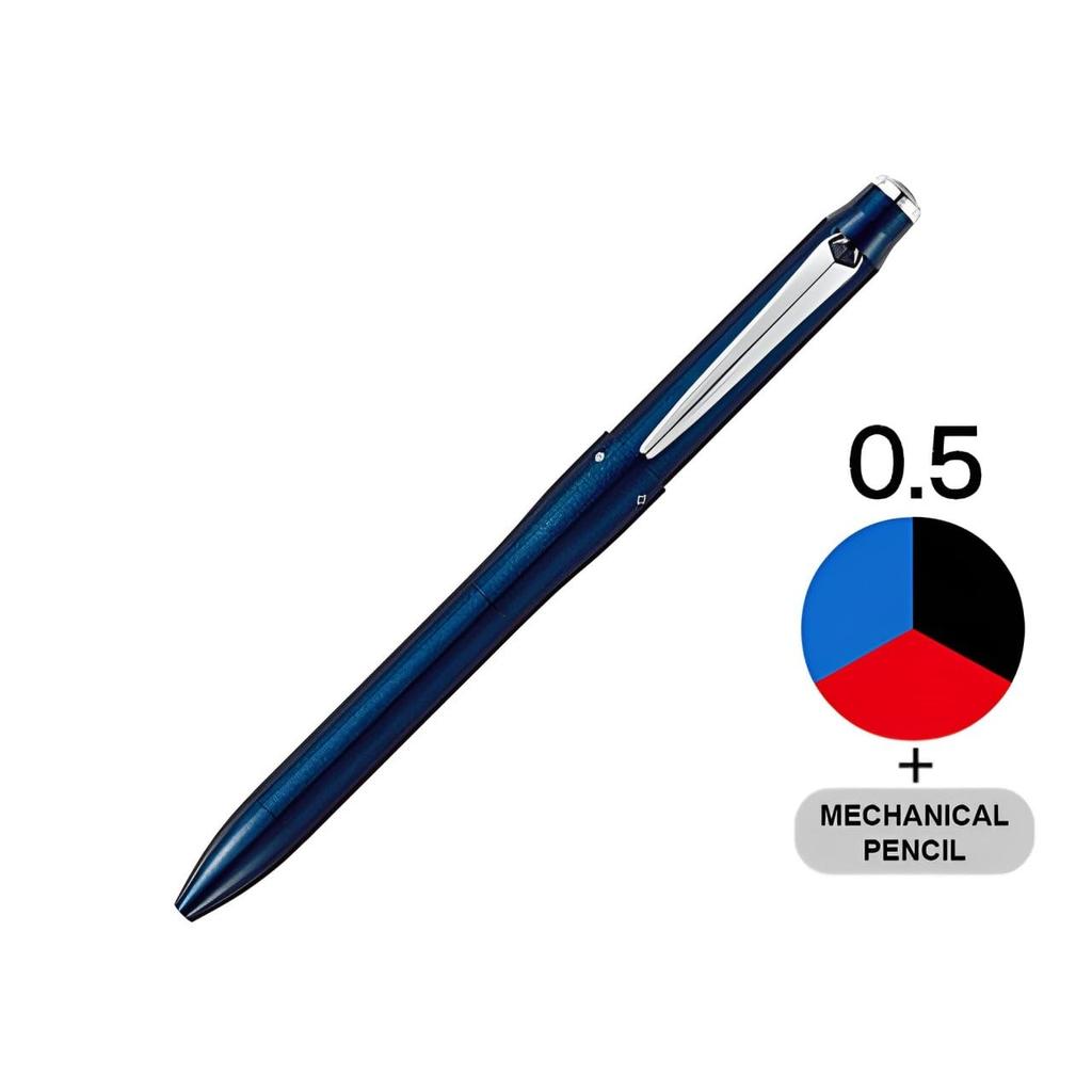 Mitsubishi Pencil Pen Jet Stream Prime Dark Navy Easy To Write Multi-Function 3&1 0.5 MSXE4500005D.9