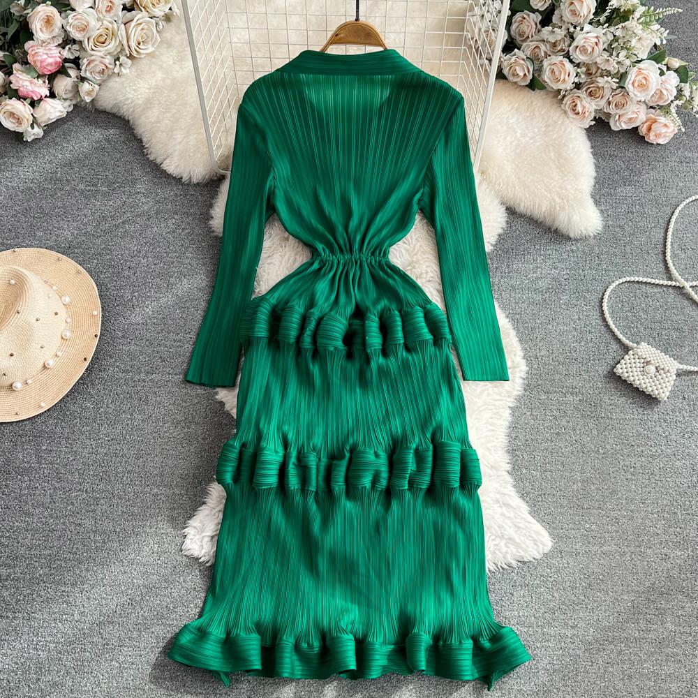 Spring Autumn Women Full Sleeve Solid Big Elastic Oversized Sheath Party Dresses