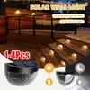 1-4pcs Solar Staircase Lights Waterproof Night Wall Lights Balcony Garden for Outdoor Courtyard Decoration Street Stair Fence