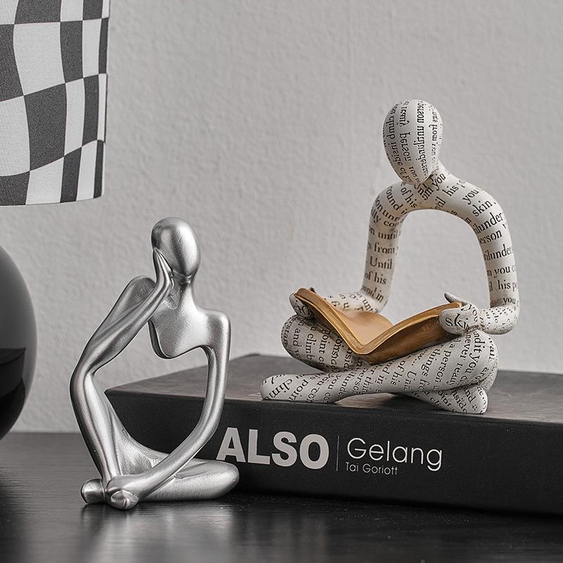 Art Reading Figures Ornaments Home Decorations Desktop Accessories