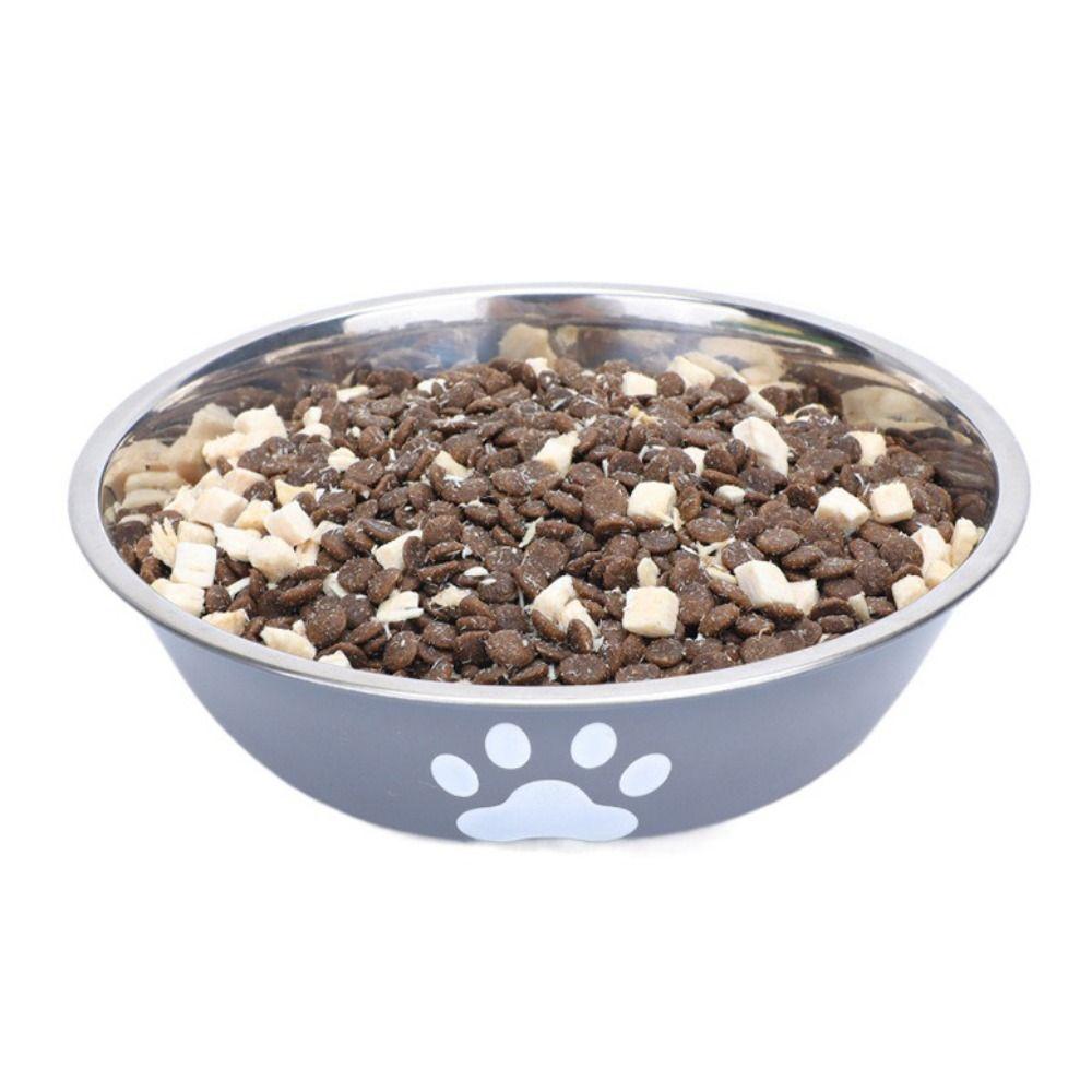 Non-slip Stainless Steel Dog Bowl Large Capacity Cat Feeding Bowl Dog Water Bowl  Home
