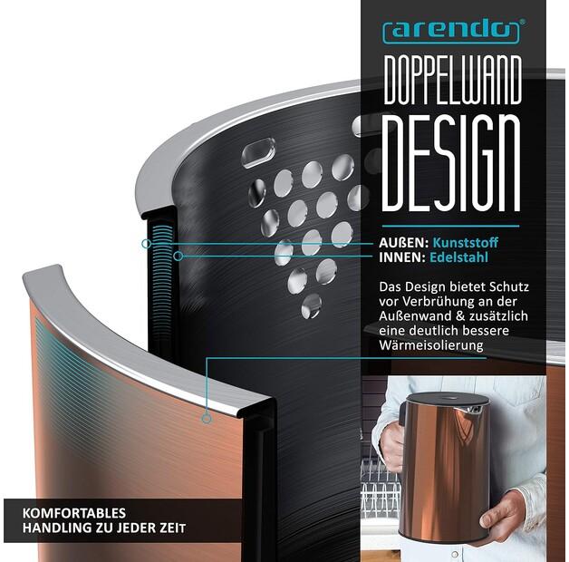 Чайник Arendo Elegant kupfer (305311)