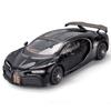 1/18 Bugatti Chiron Supercar Alloy Diecast Toy Scale Car Model Sound and Light Miniature Vehicle Children's Toy Collection Decorative Gift