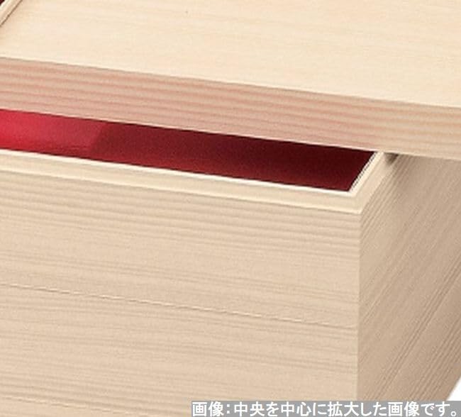 Сделано в Японии Тяжелая коробка 3 яруса Размеры Хорошее дерево Бумага Цукаса Сираки x x J-kitchens 5.5 16.5см 16.5см 16.1см