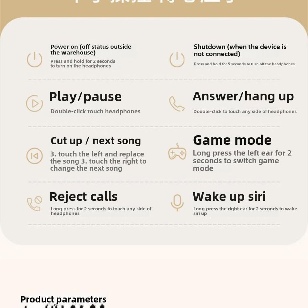 Hanging Ear New Comfortable Wear Bluetooth 5.3 High Sound Quality and Long Battery Life