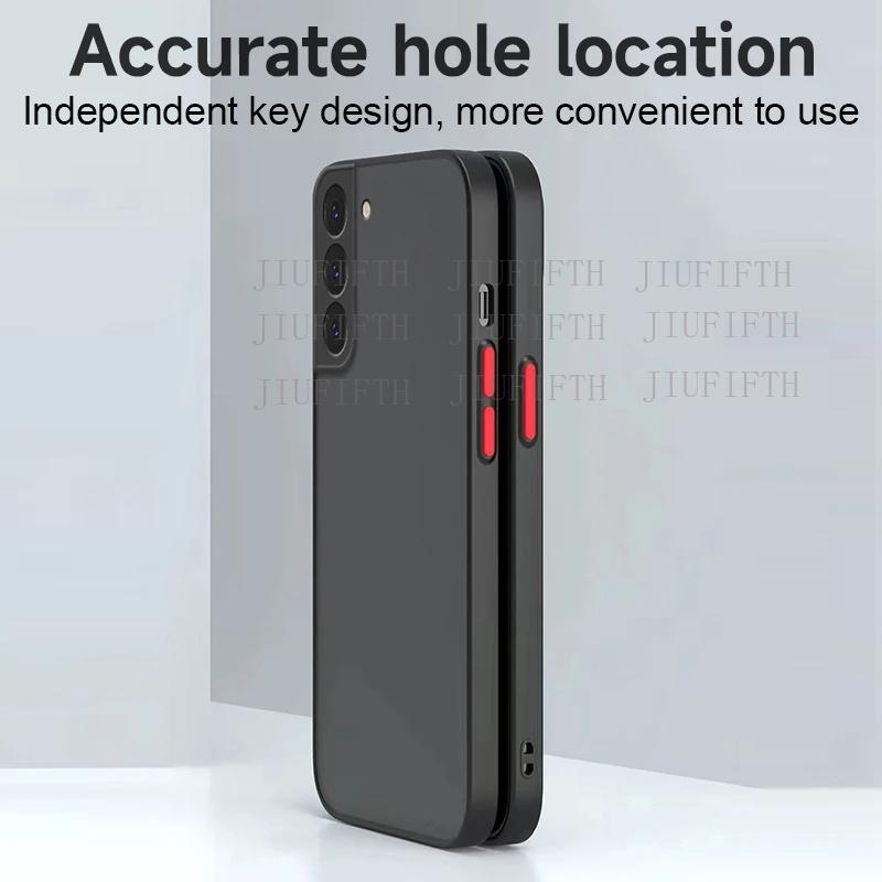 Матовый прозрачный силиконовый чехол для Samsung Galaxy S25 S24 Ultra Utr S23 Plus Pls + S 22 21 20 Fe 5G противоударный бронированный жесткий чехол