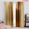 2D Flat Printing 2pcs Clearance Sale Curtain Smooth Color Durable Polyester,Without Electricity Family Party for Bedroom Living