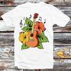 Guitar Nature Flower Music Note T Shirt B1029