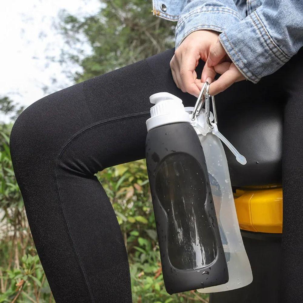 Silicone Collapsible Water Bottles 320/500ML Portable Sports Kettle Outdoor Foldable Cups Running