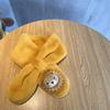 Thick Children Scarf Soft Cold-Proof Collar High Quality Bear Cross Scarf  Autumn Winter
