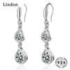 Lindon Trendy Earrings Water Drop Shaped Zircon Earrings for Women Weddings Party Gifts Jewellery