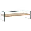 VidaXL Coffee Table Clear 98x45x31 Cm Tempered Glass 284743