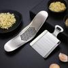 Ginger Grater Wasabi Grater Crusher Stainless Steel Garlic Grinder Kitchen Fruit Root Vegetables Ginger Grinding Tool