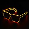 Wireless LED Light-up Glasses Glow In the Dark Neon Rave Shades  for Adult Kids
