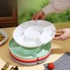Candy Plate 5 Compartments Large Capacity Round Food Grade Multi-purpose Snack Fruit Nut Food Serving Tray Dish Holder Kitchen Supplies