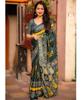 Women Designer Saree Party Wear Sari Indian Pakistani Bollywood Dola Print Saree