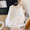 Spring and Autumn Plus Size Women's Shirt Doll Collar Shirt