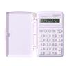 Mini Calculator Flip Cover 8 Digits Big Buttons Large LCD Display Battery Operated Portable Student Finance Desktop Calculator Office Supplies