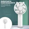 Портативный небольшой вентилятор с 3 настройками скорости Мощный воздушный поток Низкий уровень шума Карманный вентилятор с перезаряжаемой батареей USB