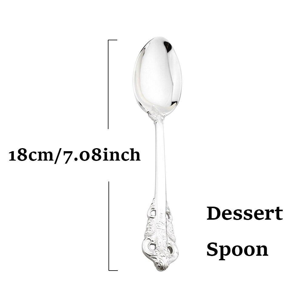 Gold Dinnerware Vintage Tableware 18/10 Silverware Stainless Steel Flatware Dinner Knife Fork Spoon Wedding Xmas Western Cutlery