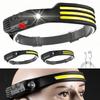 Head Led Light Sensor HeadLight USB Rechargeable Head Torch Light Front Led Head Flashlight Super Bright Waterproof Headlamp
