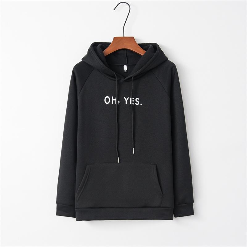 Autumn Winter Hooded Clothes New Casual Loose Harajuku Women Sweatshirt Hoody Letter Print Korean Fashion Pullovers Long Sleeve