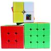 3PCS Set Mixed Stickerless 3x3 Cubbe 444 Pocket Cibe MoYo 2x2 Cubing Classroom Colored Hungarian Cube In Package MoYou Boys Gift