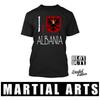 MMA Kick Boxing Muay Thai UFC T-Shirt 3D Print Retro Vintage Albania Symbol Emblem BLACK EAGLE Men Women Unisex Short Sleeve Round Neck
