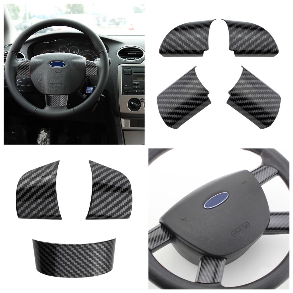 ABS Steering Wheel Panel Cover Trim Sticker for Ford Focus 2 MK2 2005 - 2011 Car-Styling Interior Mouldings Car Stickers