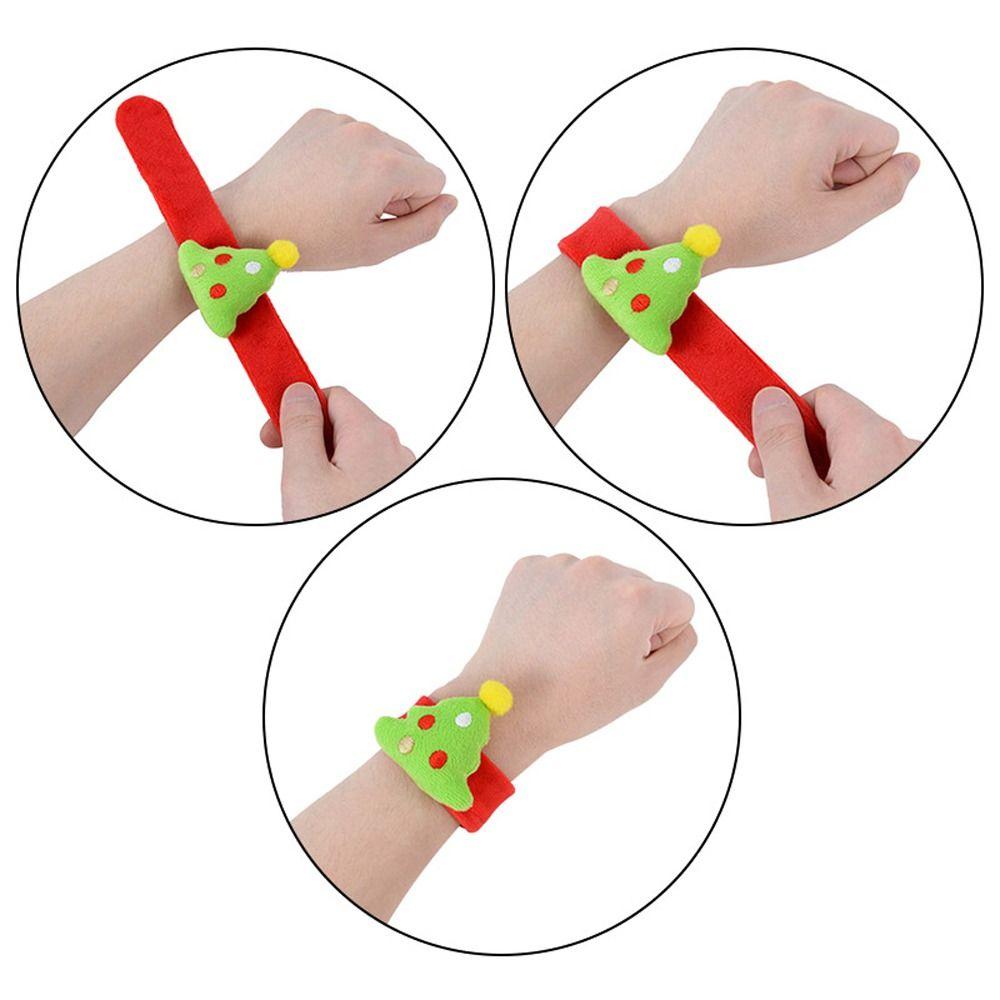 Stuffed Christmas Toy Shake Wristbands Hand Pat Circle Hands Clap Circle Pumpkin Buckle Ring