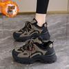 Cotton Shoes Women's Winter Velvet Sports Shoes 2025 New Non-slip Warm Casual Shoes Platform Dad Shoes Waterproof